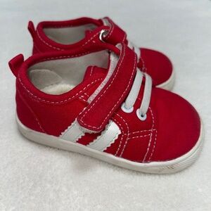 Wee Squeak Andy Red Tennis Shoe - toddler size 5